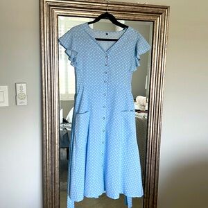 Blue Poka Dot dress